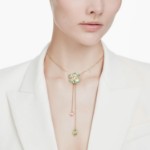 Swarovski smykke Idyllia Y pendant Mixed cuts, Flower, Multicolored, Gold-tone plated - 5717158