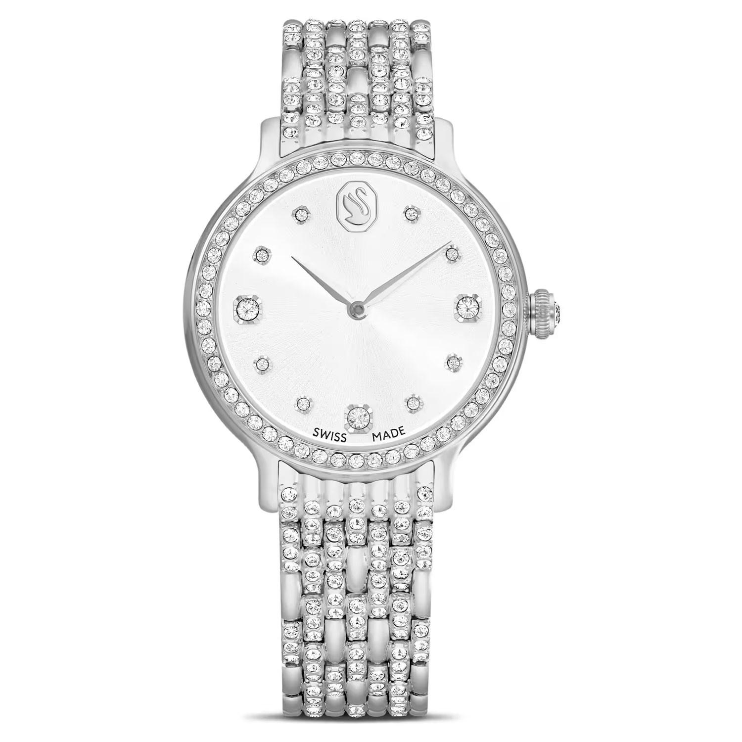 Swarovski klokke Imber Swiss Made, Metal bracelet, Silver tone, Stainless Steel - 5693634