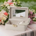 Smykkeskrin 203x140x90 mm, beige/beige - 3463843