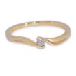 Diamantring i 14kt gult gull med diamanter 0,03 ct TW-Si - coc5000316 Diamantring i 14kt gult gull med diamanter 0,03 ct TW-Si - coc5000316