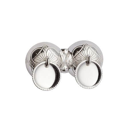 Halsknapp kvit, oksidert - 222400 Halsknapp kvit, oksidert - 222400