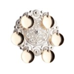 Sølje kvit forgylt- 107500