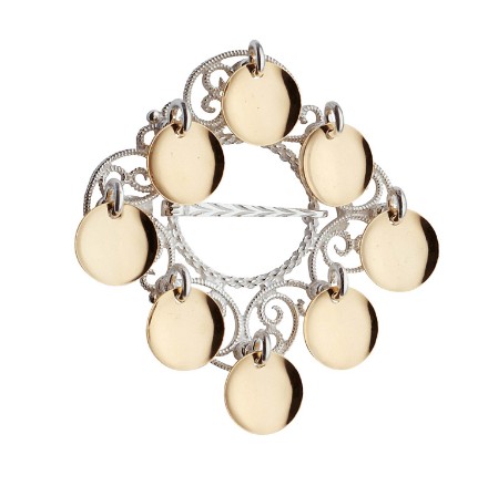 Sølje Nordland kvit forgylt- 176500 Sølje Nordland kvit forgylt- 176500