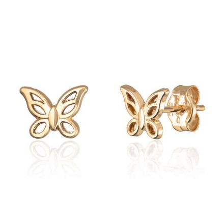 Øredobber i gult gull 14 kt, 7.9 mm/6.00 mm - 47604 Øredobber i gult gull 14 kt, 7.9 mm/6.00 mm - 47604