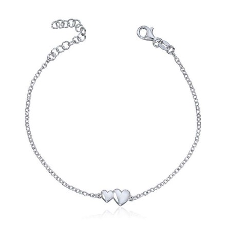 Armbånd med hjerte i rhodinert sølv 925 - 3037817 Armbånd med hjerte i rhodinert sølv 925 - 3037817