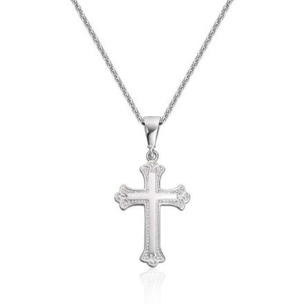 Gullkors i hvitt gull 14kt, 12.7 mm/17.30 mm - 27466 Gullkors i hvitt gull 14kt, 12.7 mm/17.30 mm - 27466