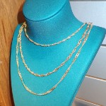 Halskjede 43 cm i 18 karat gull - 017650243