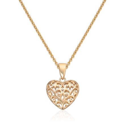 Smykke hjerte i 14K gult gull - 27445 Smykke hjerte i 14K gult gull - 27445