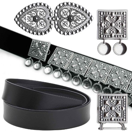 Bunadsbelte til Graffer- og Lundebybunad, 5 deler - 911010 Bunadsbelte til Graffer- og Lundebybunad, 5 deler - 911010