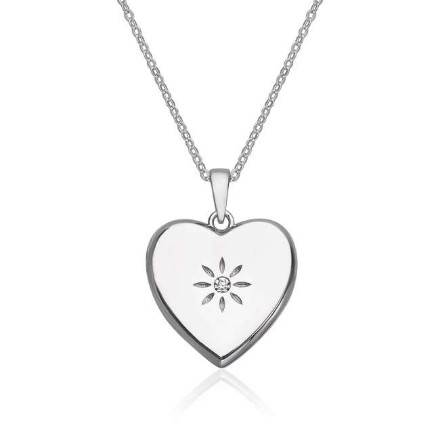 Smykke Medaljong hjerte i sølv rhodinert - 3057442 Smykke Medaljong hjerte i sølv rhodinert - 3057442