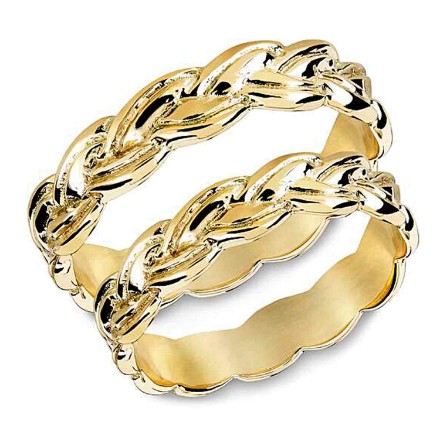 Gifteringer i gult gull  14kt,  4,5 mm. SNORRE– 60645 Gifteringer i gult gull  14kt,  4,5 mm. SNORRE– 60645