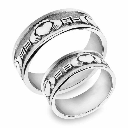 Gifteringer i hvitt gull 14kt, 7,5 mm. SNORRE– 61969 Gifteringer i hvitt gull 14kt, 7,5 mm. SNORRE– 61969