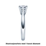 Diamantring forlovelsesring 0,50 ct i 14kt gull. Alida - 18002050