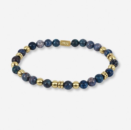 Armbånd EDDIE flefarget guldplätering i stål 19,5 cm / 6 mm - 366318 Armbånd EDDIE flefarget guldplätering i stål 19,5 cm / 6 mm - 366318