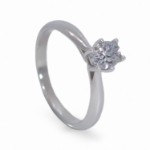 Diamantring forlovelsesring med oval diam. 0,50 ct i 14kt gull. Leticia - 1800705000