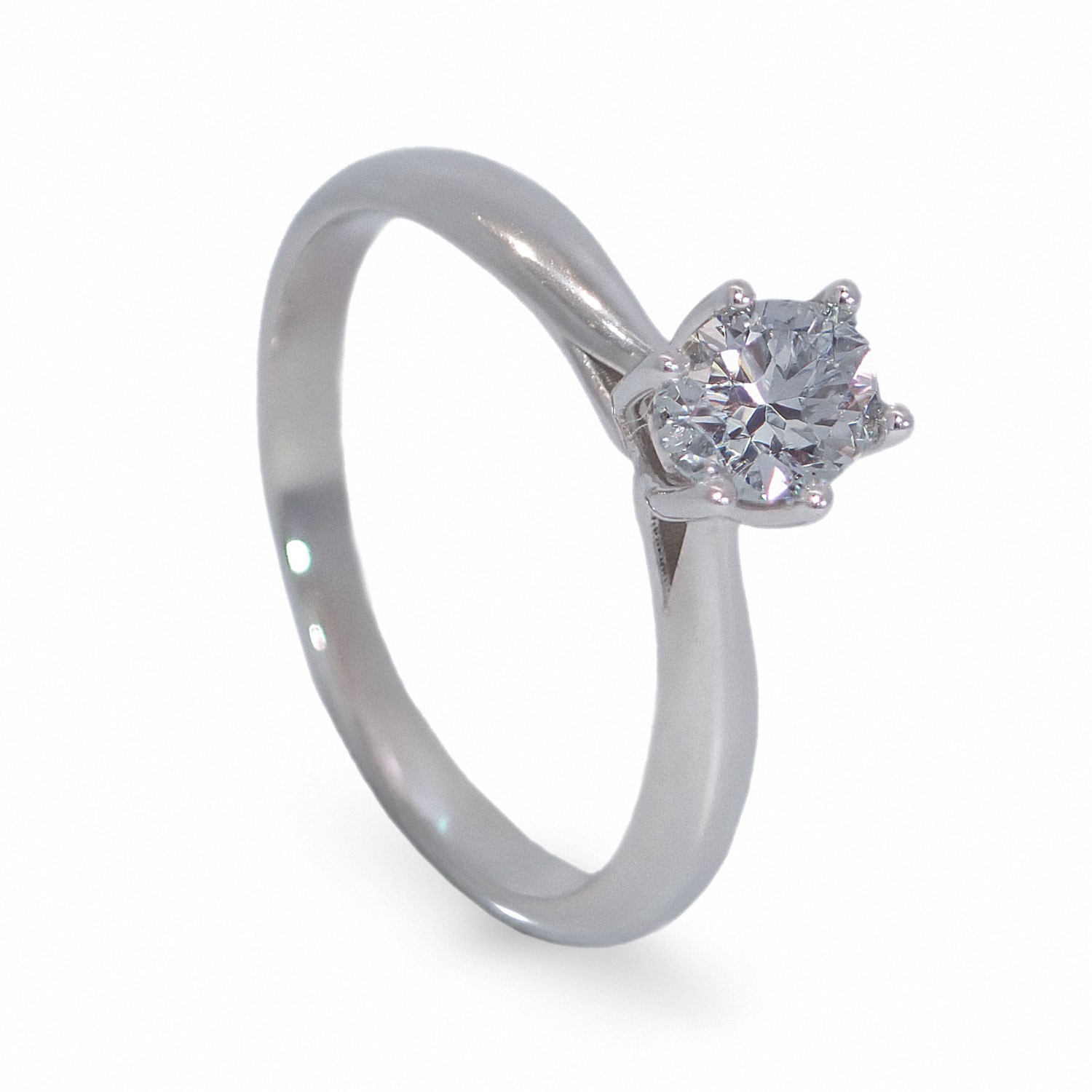 Diamantring forlovelsesring med oval diam. 0,50 ct i 14kt gull. Leticia - 1800705000
