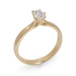 Diamantring forlovelsesring med oval diam. 0,40 ct River (E)-VS2. Leticia - 1800705000gg