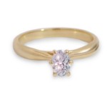 Diamantring forlovelsesring med oval diam. 0,40 ct River (E)-VS2. Leticia - 1800705000gg