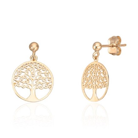 Øredobber Livets tre i gult gull 14 kt - 47552 Øredobber Livets tre i gult gull 14 kt - 47552