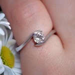 Bilde av Diamantring forlovelsesring  0,25 ct i 14kt gull. Afrodite - 18015025