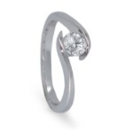 Bilde av Diamantring forlovelsesring  0,25 ct i 14kt gull. Afrodite - 18015025