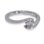 Bilde av Diamantring forlovelsesring  0,25 ct i 14kt gull. Afrodite - 18015025