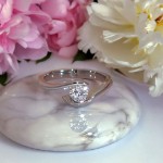 Bilde av Diamantring forlovelsesring  0,25 ct i 14kt gull. Afrodite - 18015025