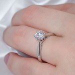 Forlovelsesring  med lab grown diamant 1,00 ct  River (E) - VS2. Leticia - 18007100LG