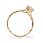 Forlovelsesring  med lab grown diamant 0,50 ct  River (E) VS i gult gull. Leticia - 18007050LG-gg