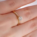Diamantring forlovelsesring 0,50 ct i 14kt gull. Leticia- 18007050