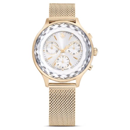 Swarovski klokke Nova Chrono watch Swiss Made, Metal bracelet, Gold tone, Champagne gold-tone finish - 5677500 Swarovski klokke Nova Chrono watch Swiss Made, Metal bracelet, Gold tone, Champagne gold-tone finish - 5677500
