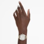 Swarovski klokke Nova Chrono watch Swiss Made, Metal bracelet, Gold tone, Champagne gold-tone finish - 5677500