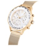 Swarovski klokke Nova Chrono watch Swiss Made, Metal bracelet, Gold tone, Champagne gold-tone finish - 5677500
