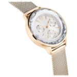 Swarovski klokke Nova Chrono watch Swiss Made, Metal bracelet, Gold tone, Champagne gold-tone finish - 5677500