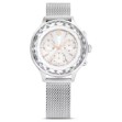 Swarovski klokke Attract Swiss Made, Full pavé, Crystal bracelet, Silver tone, Stainless steel - 5677503
