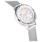 Swarovski klokke Attract Swiss Made, Full pavé, Crystal bracelet, Silver tone, Stainless steel - 5677503