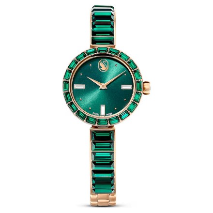 Swarovski klokke Matrix Bangle watch Swiss Made, Crystal bracelet, Green, Champagne gold-tone finish - 5690808 Swarovski klokke Matrix Bangle watch Swiss Made, Crystal bracelet, Green, Champagne gold-tone finish - 5690808