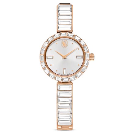 Swarovski klokke Matrix Bangle watch Swiss Made, Crystal bracelet, White, Rose gold-tone finish - 5677484 Swarovski klokke Matrix Bangle watch Swiss Made, Crystal bracelet, White, Rose gold-tone finish - 5677484