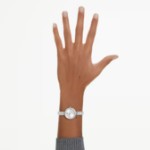 Swarovski klokke Matrix Bangle watch Swiss Made, Crystal bracelet, White, Stainless Steel - 5677487