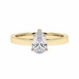 Forlovelsesring med dråpeformet lab grown diamant - 0,70 ct River - VS - 200626