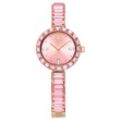 Swarovski klokke Matrix Bangle watch Swiss Made, Crystal bracelet, Pink, Rose gold-tone finish - 5679890