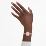 Swarovski klokke Matrix Bangle watch Swiss Made, Crystal bracelet, Pink, Rose gold-tone finish - 5679890