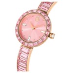 Swarovski klokke Matrix Bangle watch Swiss Made, Crystal bracelet, Pink, Rose gold-tone finish - 5679890