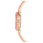 Swarovski klokke Matrix Bangle watch Swiss Made, Crystal bracelet, Pink, Rose gold-tone finish - 5679890