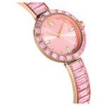 Swarovski klokke Matrix Bangle watch Swiss Made, Crystal bracelet, Pink, Rose gold-tone finish - 5679890