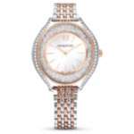 Swarovski klokke  Crystalline Aura watch Swiss Made, Metal bracelet, Rose gold tone, Mixed metal finish - 5644075