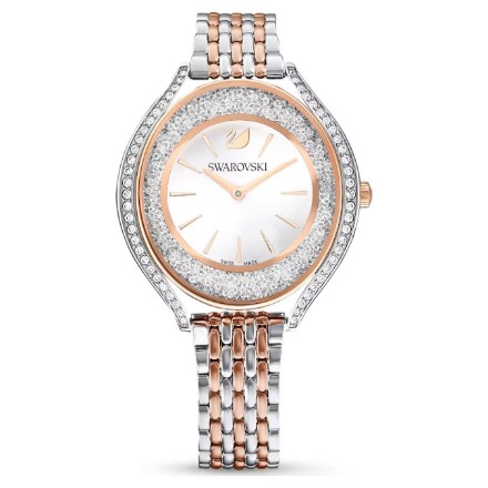 Swarovski klokke  Crystalline Aura watch Swiss Made, Metal bracelet, Rose gold tone, Mixed metal finish - 5644075 Swarovski klokke  Crystalline Aura watch Swiss Made, Metal bracelet, Rose gold tone, Mixed metal finish - 5644075