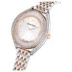 Swarovski klokke  Crystalline Aura watch Swiss Made, Metal bracelet, Rose gold tone, Mixed metal finish - 5644075