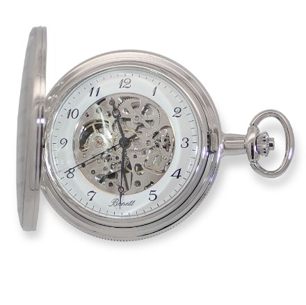 Bonett lommeur, mekanisk skeleton inkl. kjede - 426 Bonett lommeur, mekanisk skeleton inkl. kjede - 426