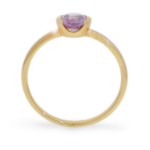 Gullring 14 kt med ametyst - bur585706a